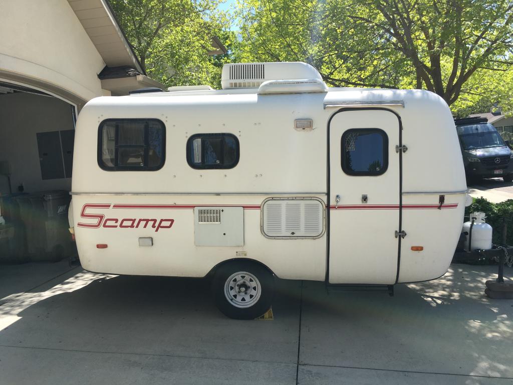 SOLD - 2009 Scamp 16-foot travel trailer layout 4 with ...